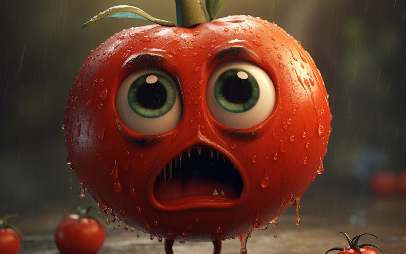 A sad tomato